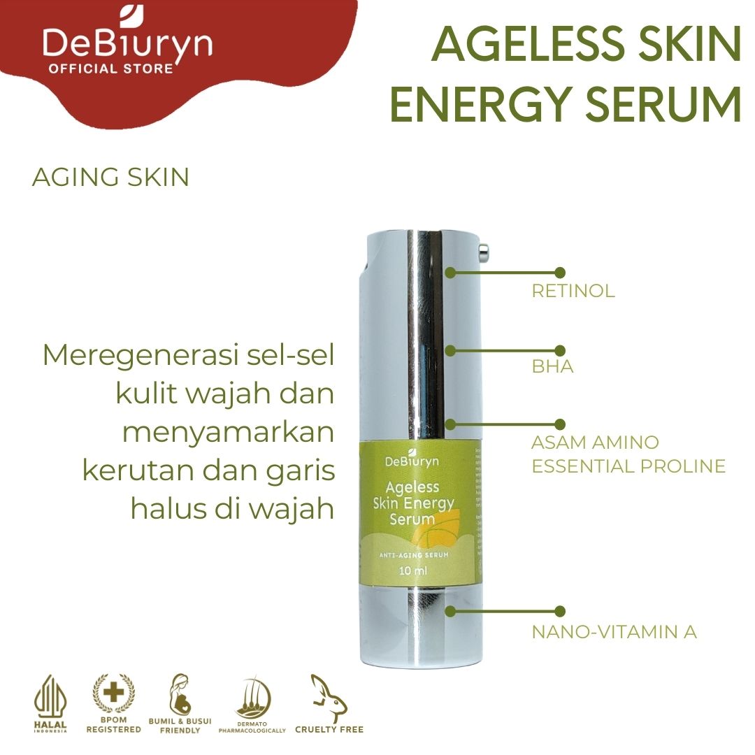 DeBiuryn Ageless Skin Energy Serum Retinol BHA Anti Aging 10gr
